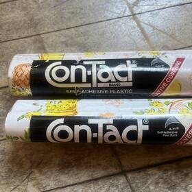 9393 Rubbermaid Two Con-tact Self-adhesive Pantry Yellow Vintage 1983 Nos New