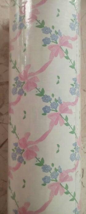 9j88 Rubbermaid Con-tact Self-adhesive Plastic Jumbo Roll Bouquets 1990 36 Sq Ft Nos