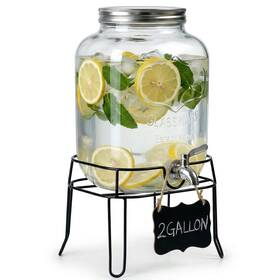 Ruilemei 787353945669 2 Gallon Glass Drink Dispenser For Parties Gal With Stand Ruilemei 787353945669 2 Gallon Glass Drink Dispenser For Parties Gal With Stand