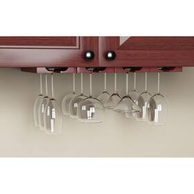 Rustic State 810018042271 Solid Wood Hanging Wine Glass Rack 11 Inch Long Mahogany Rustic State 810018042271 Solid Wood Hanging Wine Glass Rack 11 Inch Long Mahogany