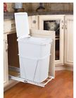 Rv-12pble Qt Trash Pull- Kitchen Lid Bin Revashelf Waste White Container 35