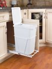 Rv-18pb-1 Single Pullout Waste Container White With Lid