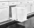 Rv-18pb-2 Rev-a-shelf S Double 35 Qt Pull-out White Waste Containers Wit