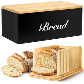 Rytoxilo Hszgmbqpth 1pack03 Bread Slicer With Box Black Storage Container For Kitch