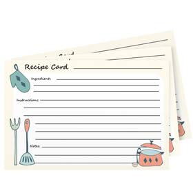 Pbrcsp4 S Superfine Printing Recipe Cards Double Sided 4 Inch X 6 50 Pack 100lb Cover Stock Thick Sturdy