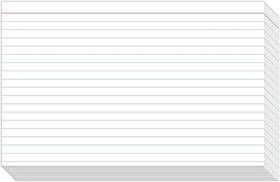 Ri100lb100 S Superfine Printing Ruled Index Cards On 100lb. Heavyweight Thick White Cover 3 X 5