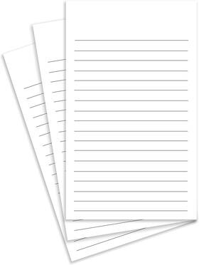 Twncfnotpblbs100 S Superfine Printing Thick White Note Cards For Notes Or Thoughts Printed Black 5 X 8