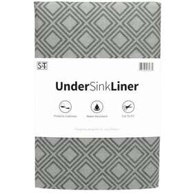 S&t Inc. 075182034372 Under Sink Mat Shelf Liner For Kitchen Cabinet Non Adhesive Water