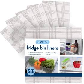 S&t Inc. 075182215009 Refrigerator Liners Shelf Liner For Kitchen Non Adhesive