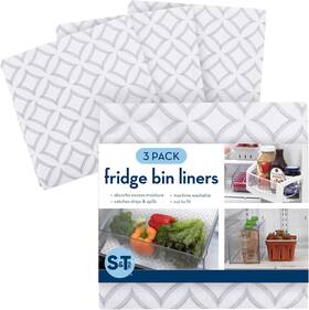 218501 S&t Inc. Refrigerator Liners Shelf Liner For Kitchen Non Round Diamonds