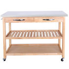 S01-h01-1500 Unbranded Wood Smooth Kitchen Island Cart Drawer Rack 0757510706136