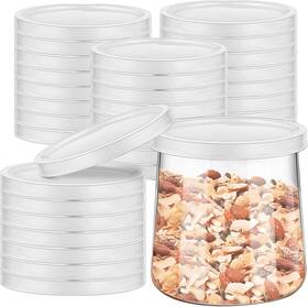 Sadoia 765157186174 32 Pcs Oui Yogurt Jars Lids Plastic Container Jar Small 32pcs Sadoia 765157186174 32 Pcs Oui Yogurt Jars Lids Plastic Container Jar Small 32pcs