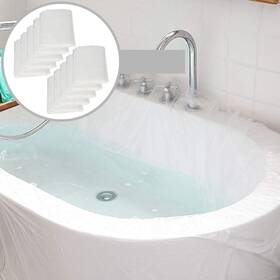 Salpplea 722943724408 10 Pack Disposable Bathtub Cover Liner Ultra Large Plastic Bag