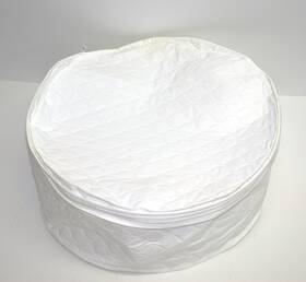 300128 Salt 10 Pieces Zippered Fine China Quilted Storage Bags White New 300128 Salt 10 Pieces Zippered Fine China Quilted Storage Bags White New