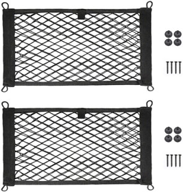 Seepong 2 Pack Large Cargo Net For Trunk Rv Boats Storage Mesh Pocket