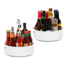 004-00120-wg-2 Semlos 2 Packs Lazy Susan Turntable Cupboard Organizer Multi-functional Spic