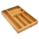 Seville Bamboo Organizer Tray Brown Large 017641170337