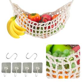 2311272 Shaidojio Hanging Fruit Hammock Under Cabinet Basket For Off-white 2311272 Shaidojio Hanging Fruit Hammock Under Cabinet Basket For Off-white
