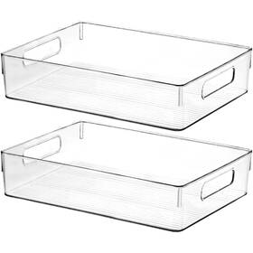 Shelfshaper 797725593121 Clear Plastic Storage Bins Perfect For Kitchen Organization Or Pantry Organi