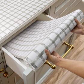Sl006a30300ws Shinlendid Shelf And Drawer Liner For Kitchen 12 Inch W X 118.1 L White Square