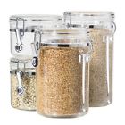 4-pieceoggi Ship Kitchen Locking Spoons Free Canister Acrylic Set Home
