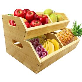 Shol-sb-001 Sholramo 2-pack Stackable Vegetable Storage Bins Kitchen And Pantry Organizers St
