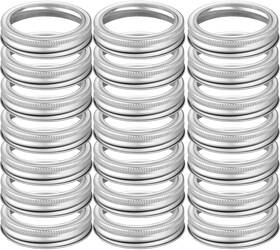 Showu96324144 Showutheworld 42 Pieces Regular Mouth Canning Rings Pcs Ring Silver