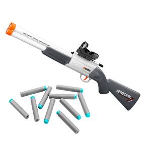 S68605 Shushuzz Cool Toy Shotgun Look Real Double Barreled Gun With Sight Soft Bullet Rea