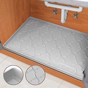 Sikadeer Under Sink Mat For Kitchen Waterproof 34inch X 22inch Silicone