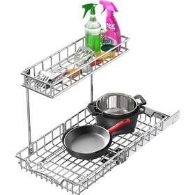Cb-14d-h Simple Houseware 2-tier L M Organizer Pull Out Under Cabinet Sliding Shelf