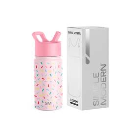 Smc-s-14-fti Simple Modern Kids Summit Water Bottle With Straw Lid 14oz Stainless Steel