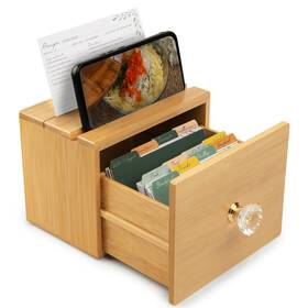 Simply Daisy 860012312108 Recipe Box With Cards And Dividers Card 50 12 Div