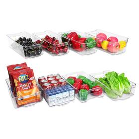 Simplykleen 816816020398 Fridge Organizer Bins Set Of 8 Refrigerator Organizing With Two Sizes