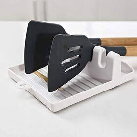 Lm-032019 Sinclair Utensil Rest With Drip Pad For Multiple Utensils Heat-resistant Anti-slip