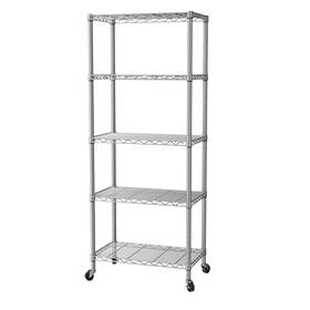 2105s Singaye Amj 5 Shelf Storage Wire Shelves Closet Bathroom Organizers Met... Fast Ship