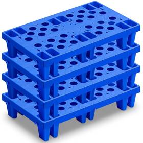 Singhoow-kez-oaw2 Singhoow 4 Pieces Nestable Moisture Proof Plastic Pallets 19.6 X 11.8 3.9 Inch Blue Singhoow-kez-oaw2 Singhoow 4 Pieces Nestable Moisture Proof Plastic Pallets 19.6 X 11.8 3.9 Inch Blue