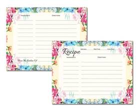 78786 Sister Novelties Pioneer Woman Style Floral Recipe Cards Flower Index Ca