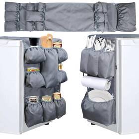 Six Senses Media 738627118777 12 Pocket Mini Fridge Organizer Over The Storage Dorm Room