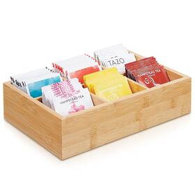 Ys-btbt-7150 Sjorhnus Tea Bag Organizer For Drawer Bamboo Divided Container Storage
