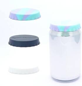 Skull Fish 735372628155 Soda/beverage/beer Saver Can Lids Silicone Stopper Covers With No Spill - F