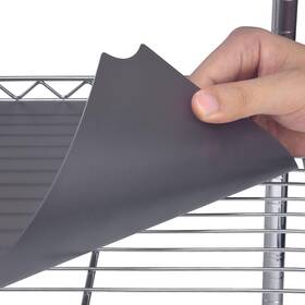 Slendor 313046411410 Wire Shelf Liner Pack Of 5 Non-adhesive Plastic Mats 18 X 36 Inch Gray