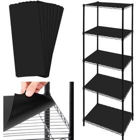 Bio-sliner-3637 Sliner 8 Pack 16 X 11 Inch Wire Shelf Liner Black Plastic Waterproof Liners For Orga
