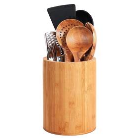 Sh0009 Slnihams Bamboo Utensil Holder Large Holders For Kitchen Counter Spoo