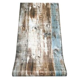 Sluwoam Contact Paper 17.7inch X 393.7inch Self-adhesive Removable Wood Grain