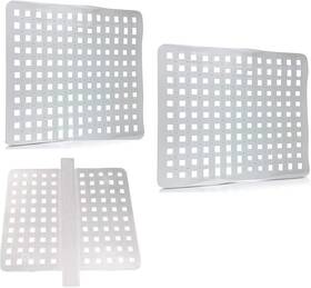 Smart Cook 445047571596 New Clear Kitchen Dish Safe Sink Protector Mat Pad Set 3 Piece Combo Includ