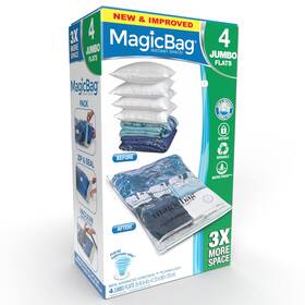 5717412-200 Smart Design Magicbag Instant Space Saver Storage - Flat Jumbo Set Of 4 Bag