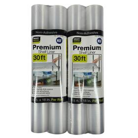 8004468np-188 Smart Design Wire Shelf Liner Clear Non-slip 18 Inch X 15 4-roll Pack