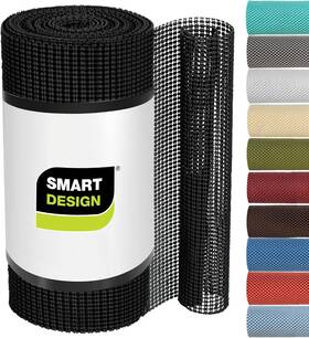 8716128 Smart Design Classic Grip Shelf Liner - 18 Inch X 5 Feet 60 W L Black