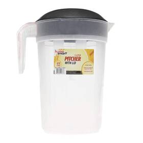 Smarthome 712285747227 Black 1.3 Gallon Tea Pitcher With Lid - 5 Liter Plastic Drink Container For F
