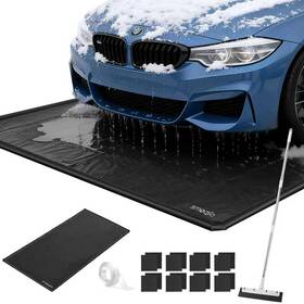 Mat-001 Smoqio Garage Floor Mat Containment Mats For Under Car With Raised Edge Waterproof
